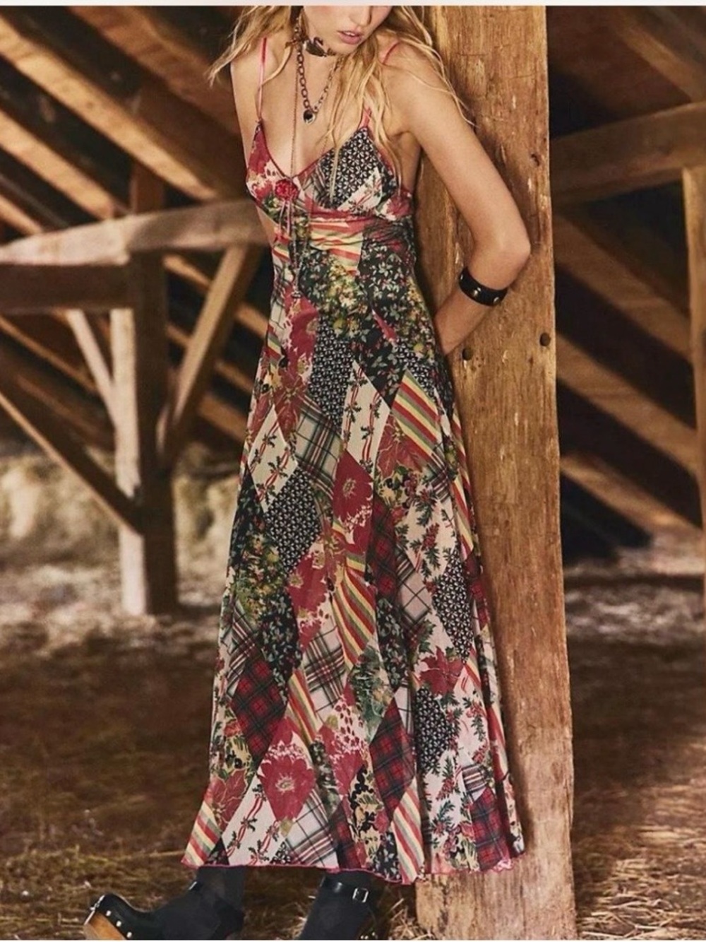 NWT Free People Tis the Season Maxi Dress